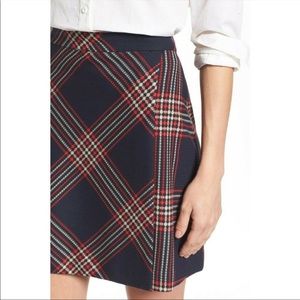 Plaid Halogen A-line Wrap Skirt